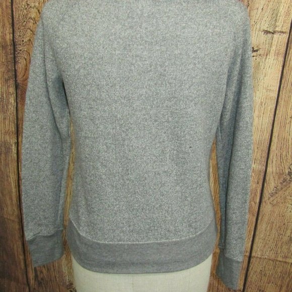 Disney Parks Minnie Mouse Off the Shoulder Boat Neck Sweatshirt Gray size Medium - Picture 7 of 9